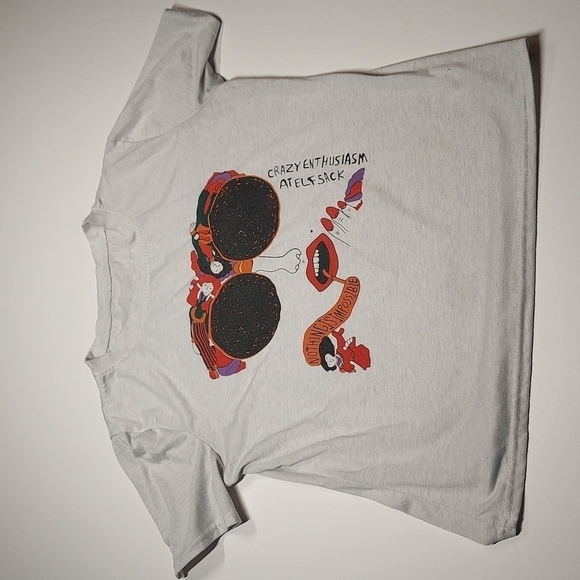 Comic And Letter Print Short Sleeve Tee - Picture 1 of 11